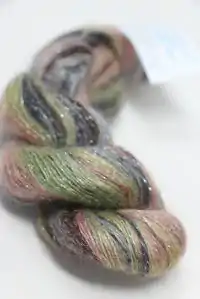 ARTYARNS SILK MOHAIR GLITTER 1020 SILVER