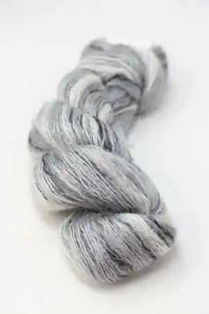 ARTYARNS SILK MOHAIR YARN in 117: Black and White (SILVER)