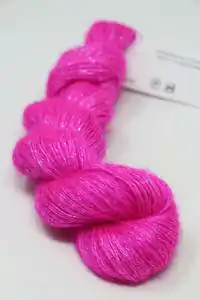ARTYARNS SILK MOHAIR GLITTER Neon Pink (N22A) Silver