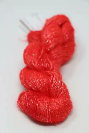 ARTYARNS SILK MOHAIR YARN in Neon Coral (N3C) Silver