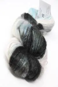 ARTYARNS SILK MOHAIR FINGERING OMBRE Dark Olive Cream (709)