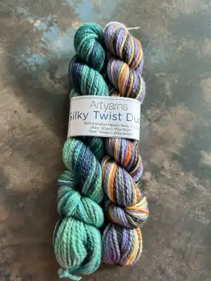 Artyarns Silky Twist Duo: Fire Icebergs