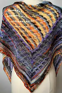 Artyarns Inspiration Club - Fire And Ice Shawl