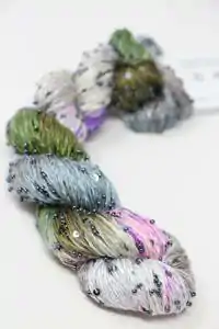 Artyarns Inspiration Club - Beaded Silk Sequins (Gunmetal) Light