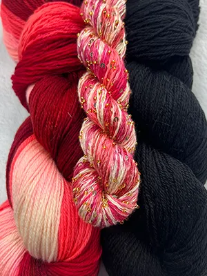 Ixora Merino Cloud + Beaded Silk Sequins (Gold) w/ 246 Night