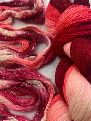 Ixora Merino Cloud + Beaded Mohair Sequins (Silver)