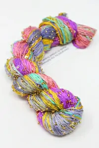 Artyarns Inspiration Club - March 2026 Beaded Silk Sequins Light Gold