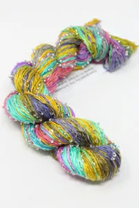 Artyarns Inspiration Club - March 2026 Beaded Silk Sequins Light Silver