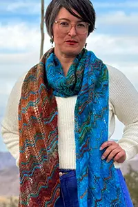 Artyarns Inspiration Club - Moraine Lake Scarf