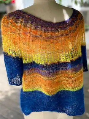 Artyarns Inspiration Club - Summer Sunset Lace Tee