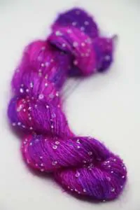 Artyarns Inspiration Club - JULY 2025 Beaded Mohair Sequins Sequins (SILVER)
