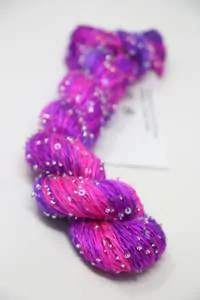 Artyarns Inspiration Club - JULY 2025 Beaded Silk Sequins Light Silver