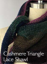 ARTYARNS KNITKIT | Artyarns Cashmere Triangle Shawlkit