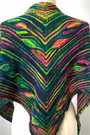 Neon Triangle Shawl Kit