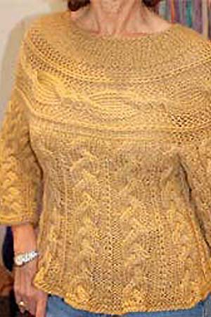 Artyarns Cabled Cashmere Sweater Knit Kit for Cashmere 5 Ply