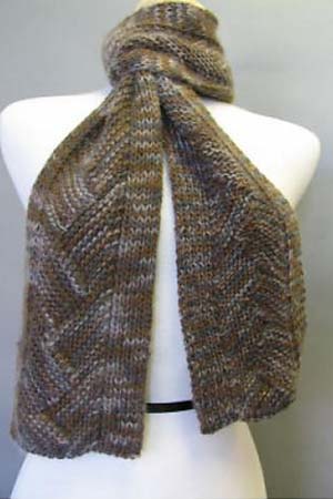 Artyarns Zigzag Panel Scarf Knit Kit for Cashmere 5 Ply