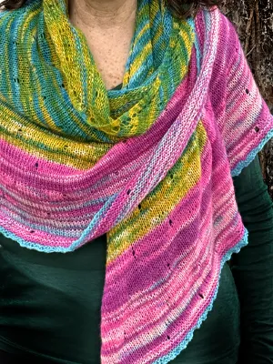 Artyarns Cashmere Crescent Shawl