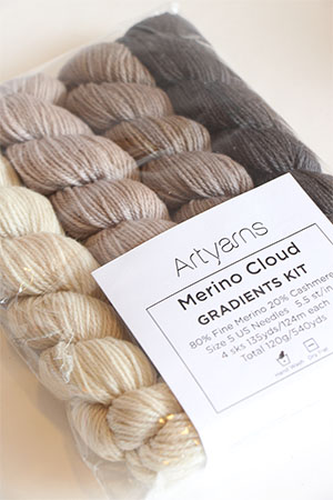 Artyarns Gradients Shawl Knit Kit at Fabulous Yarn