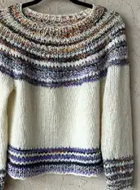 Marled Silky Twist Sweater by Artyarns