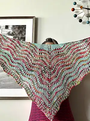 Artyarns Silky Twist WAVY GARDEN REVISITED SHAWL KNIT KIT