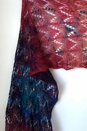Artyarns Kits - Silk Mohair Ombres - Horseshoe Lace Wrap