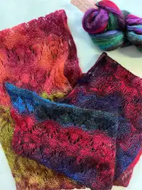 Artyarns Kits - Silk Mohair Ombres - Horseshoe Lace Wrap