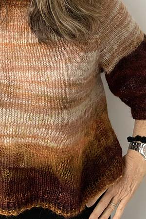 Artyarns Kits - Silk Mohair Ombres - Light My Fire Sweater