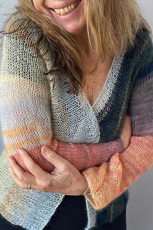 Artyarns Kits - Silk Mohair Ombres - Sandstone Striations Cardi