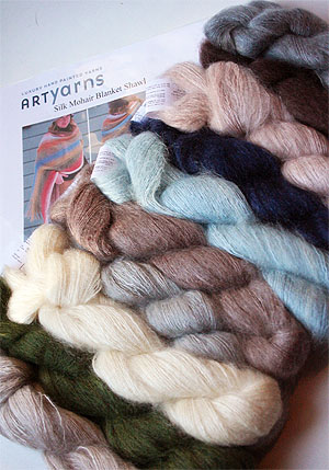 Artyarns SILK MOHAIR BLANKET SHAWL Kit Annies