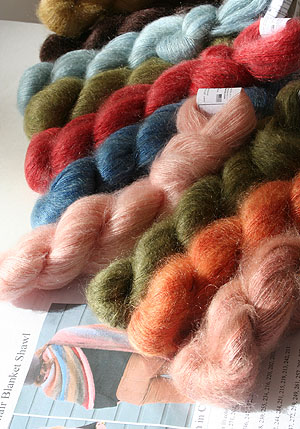 Artyarns SILK MOHAIR BLANKET SHAWL Kit Colors