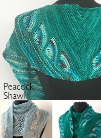 ARTYARNS KNITKIT | PEACOCK SCARF & SHAWL (2 VERSIONS)