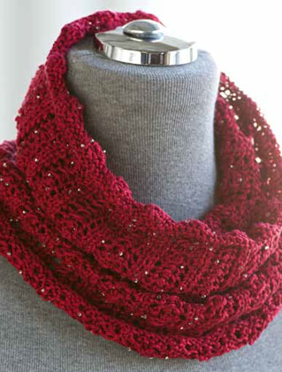 Beaded Neckwarmer Knitting Pattern 