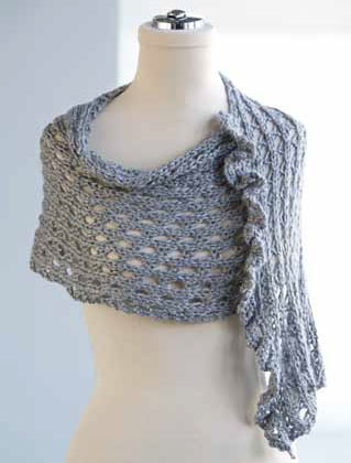 Asymmetric Shawlette Knitting Pattern