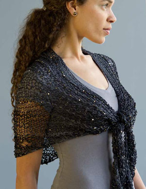 Mesh Wrap Knitting Pattern 