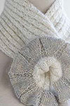 Artyarns Flower Ruffle Keyhole Scarf knitting pattern