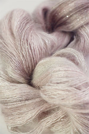 Artyarns Silk Mohair Glitter in OYSTER (Silver) at Fabulous