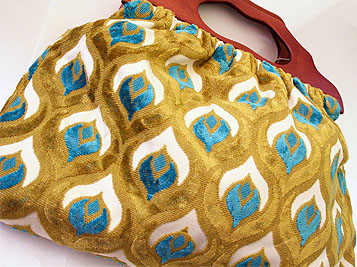 Atenti Peacock Knitting Tote