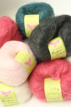 Be Sweet Medium Brushed Mohair Yarn