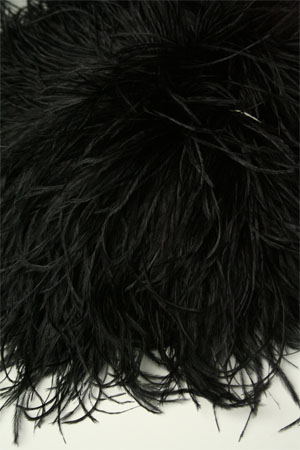 Be Sweet Ostrich Feather Trim in BLACK- Hand Dyed by Be Sweet Yarns at ...