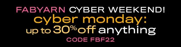 CYBERFIBER MONDAY SALE AT FABULOUS YARN