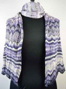 The Viola Colorway in the Florentine Shawl