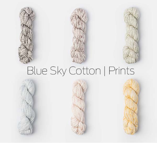 Blue Sky Fibers Organic Worsted Cotton Yarn and patterns at Fabulous Yarn