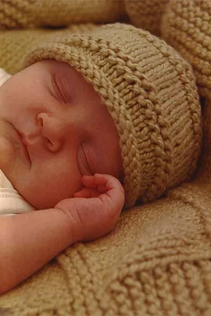Knit kit - Baby Blanket + Hat Kit