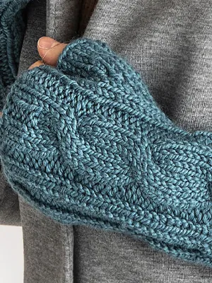 Blue Sky Kits - Blue Sky Extra - Extra Cabled Mitts