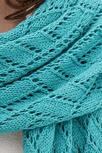 Blue Sky Knitkit - Sunlight Wrap Detail