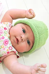 BLUE SKY SIMPLE BABY HAT