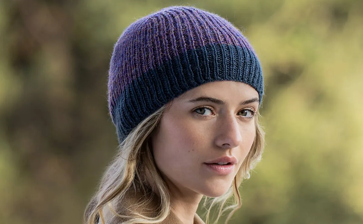 Blue Sky Icehouse Hat Knit Kit for Baby Alpaca Sport at Fabulous Yarn