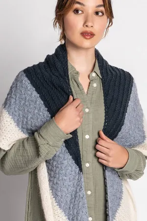 Blue Sky Kits - Baby Alpaca Sport - Ocean Ombré Shawl