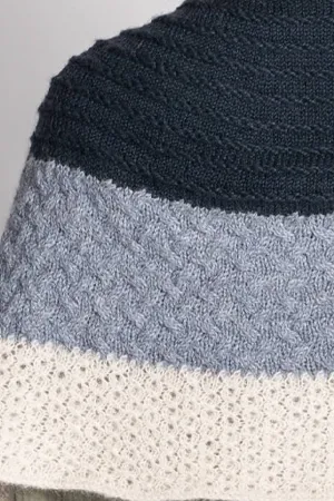 Blue Sky Kits - Baby Alpaca Sport - Ocean Ombré Shawl