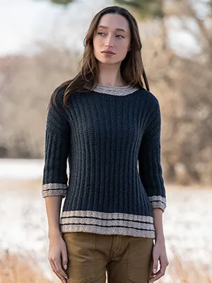 Blue Sky Kits - Baby Alpaca Sport - Scenic Sweater